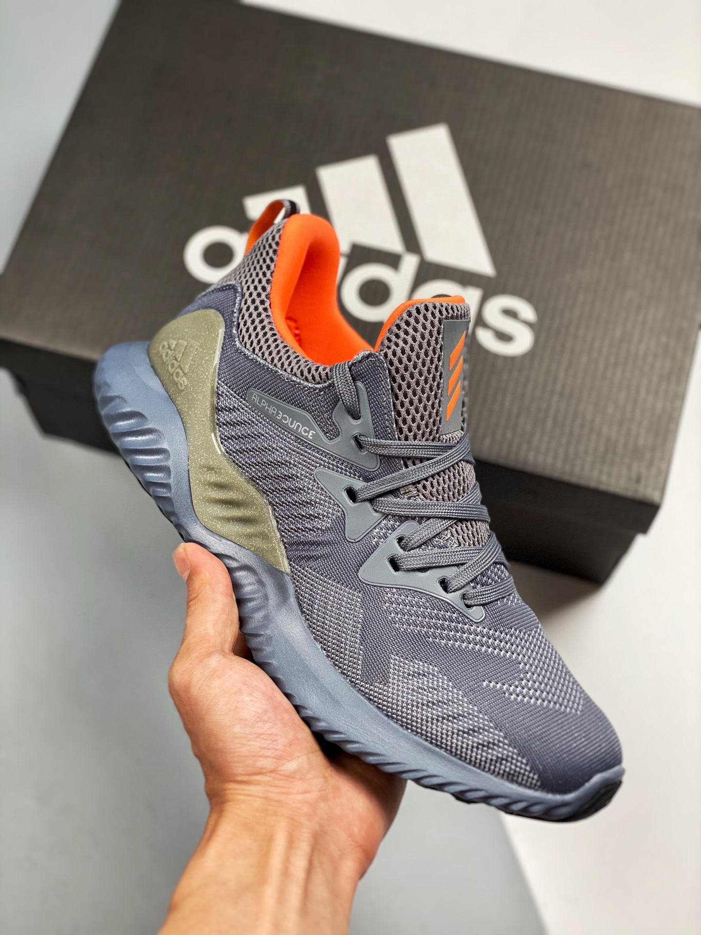 AdidasAlpha BOUNCE M zapatillas de running casuales Alpha de alta elasticidad con suela de goma Continental con diseño …