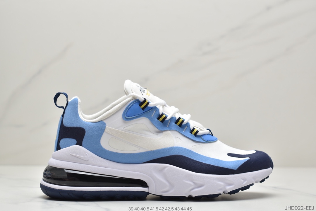 190 耐克Nike Wmns Air Max 270 React ”White/Light Blue”270 CT2535-001