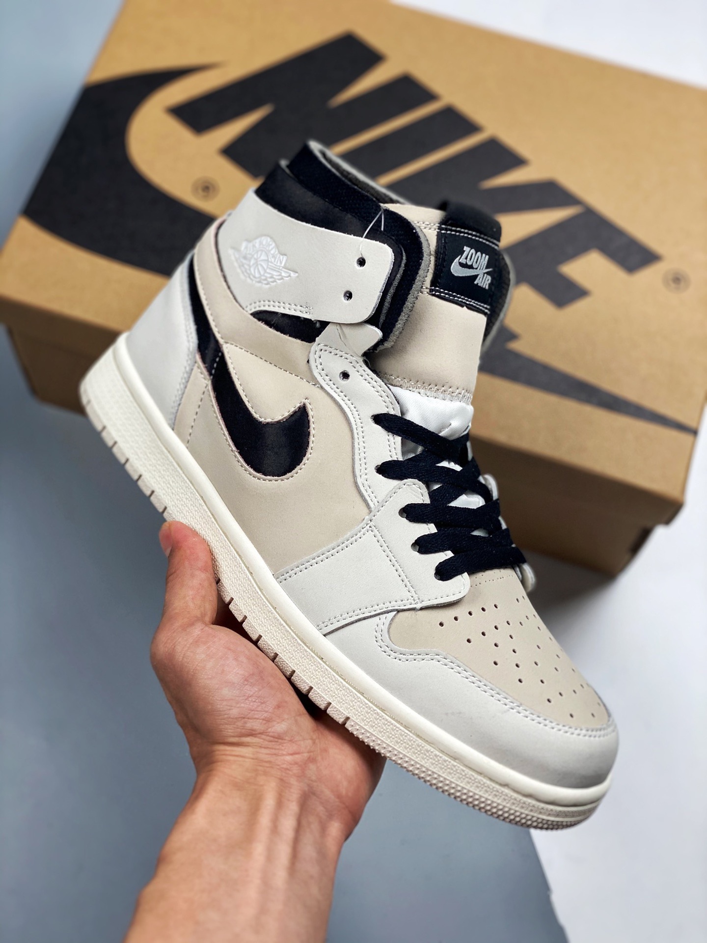 Air Jordan 1 Zoom Air CMFT "Summit White" té de leche con perlas, blanco crema, fotos reales lanzamiento exclusivo, mis…