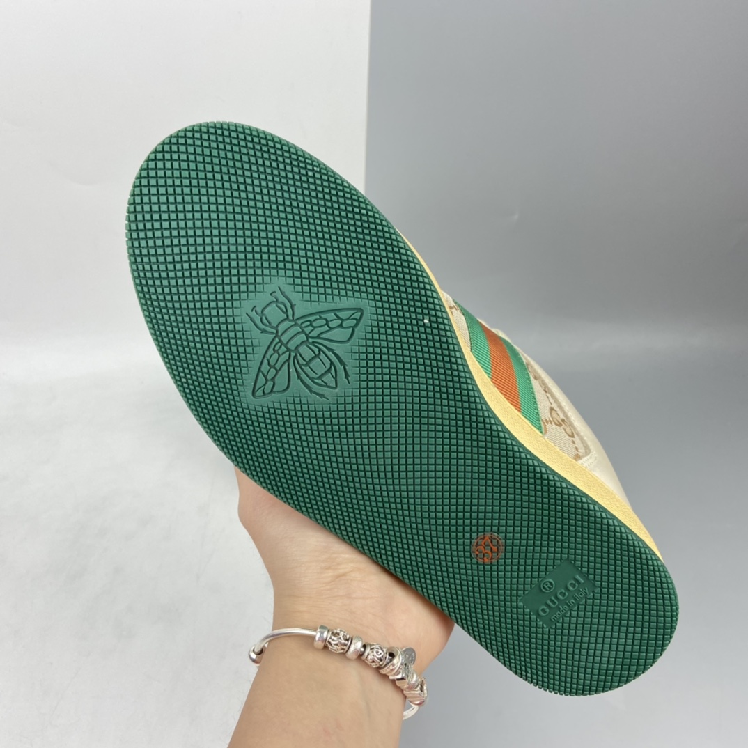 280 Gucci古驰小脏鞋系列Distressed Screener sneaker 经典原型复古百搭做旧小脏板鞋