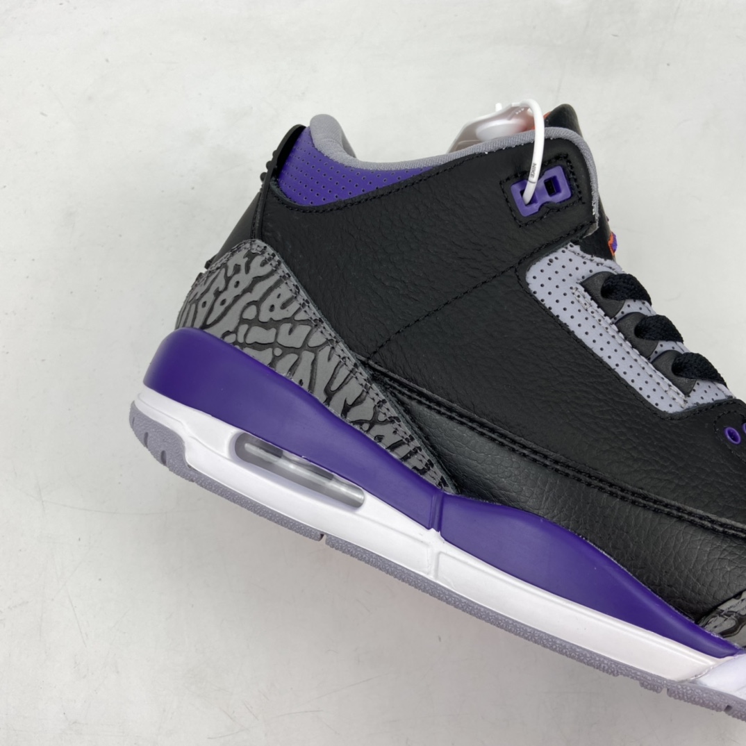 380 Air Jordan 3“Court Purple”AJ3 乔3爆裂黑紫 篮球鞋 CT8532-050