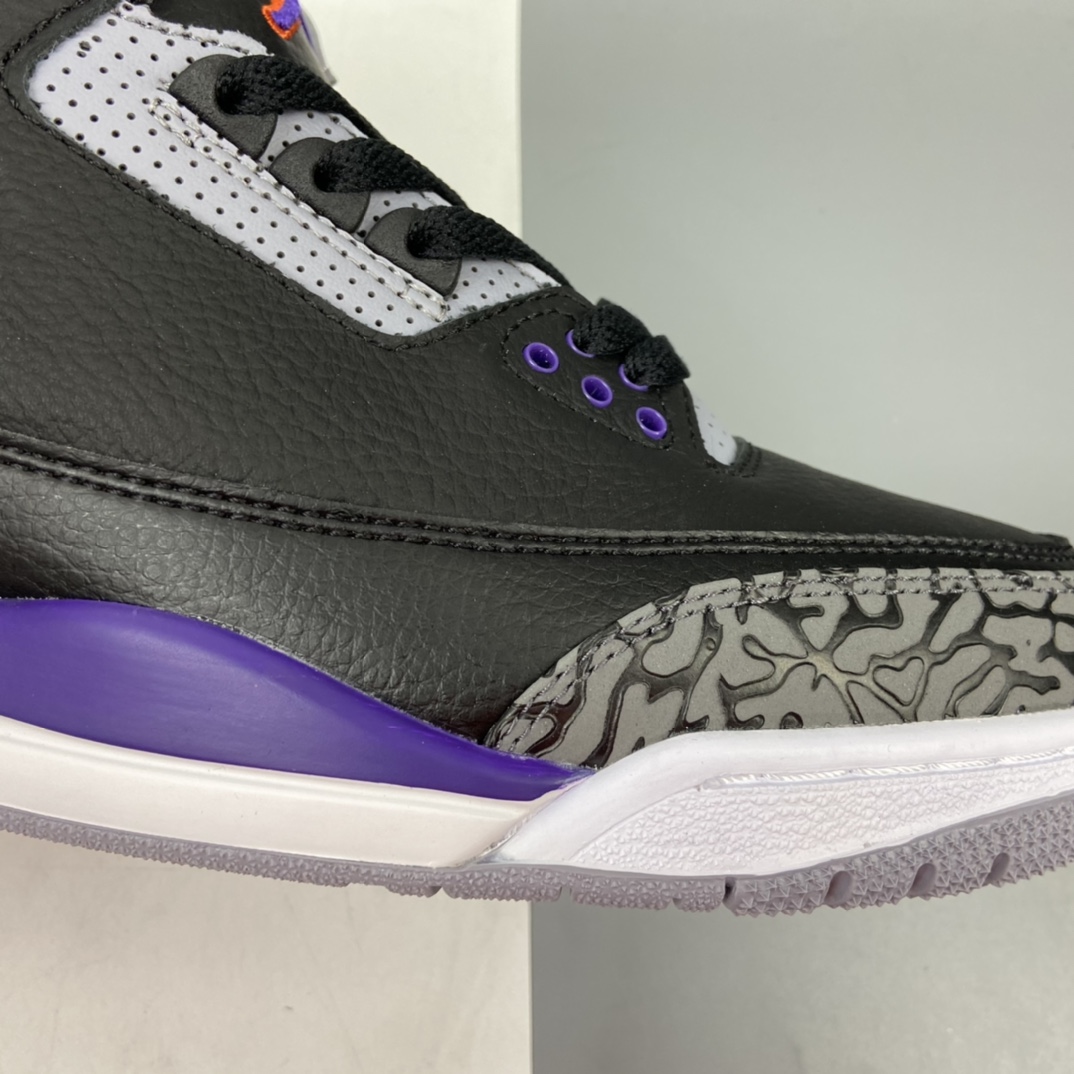 380 Air Jordan 3“Court Purple”AJ3 乔3爆裂黑紫 篮球鞋 CT8532-050