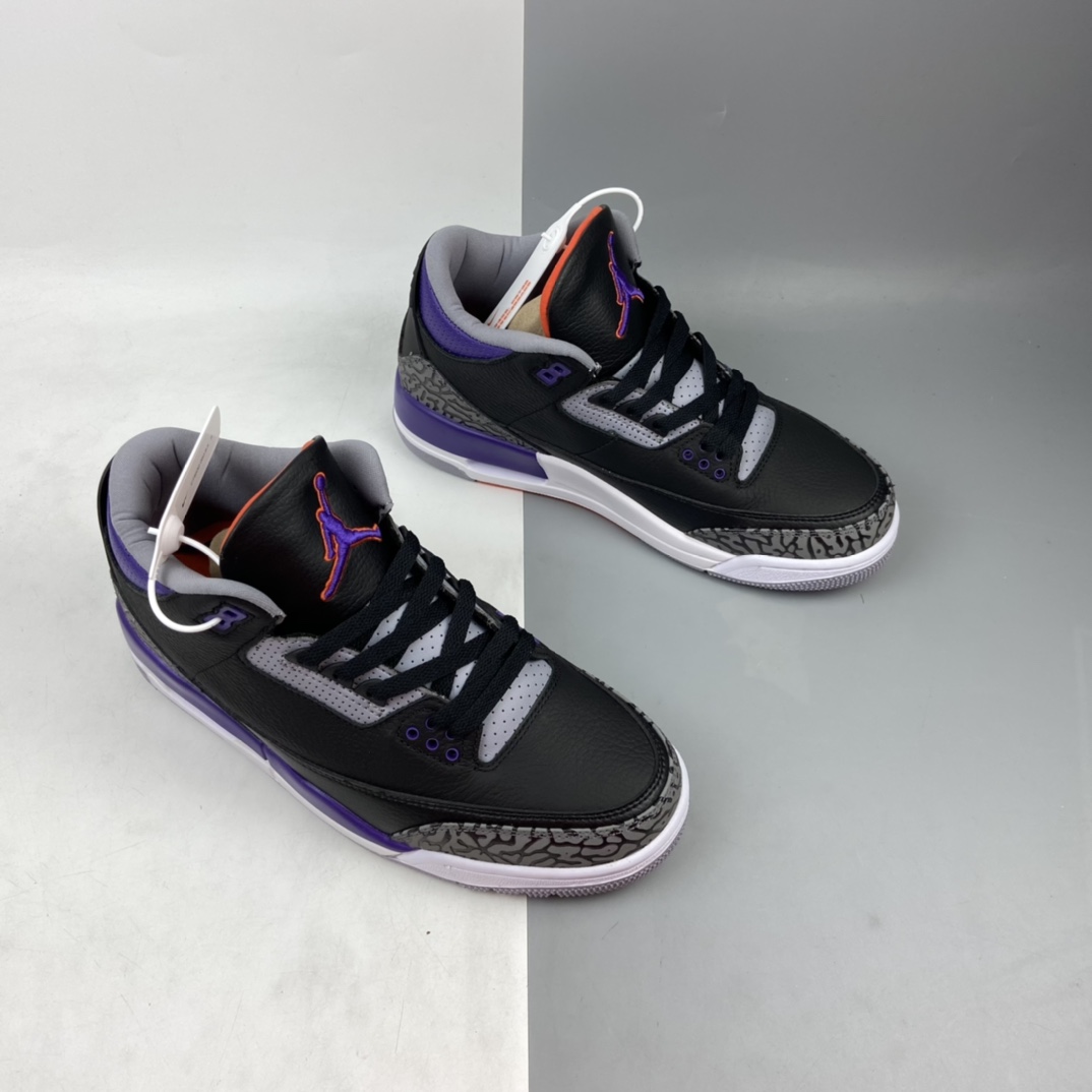 380 Air Jordan 3“Court Purple”AJ3 乔3爆裂黑紫 篮球鞋 CT8532-050