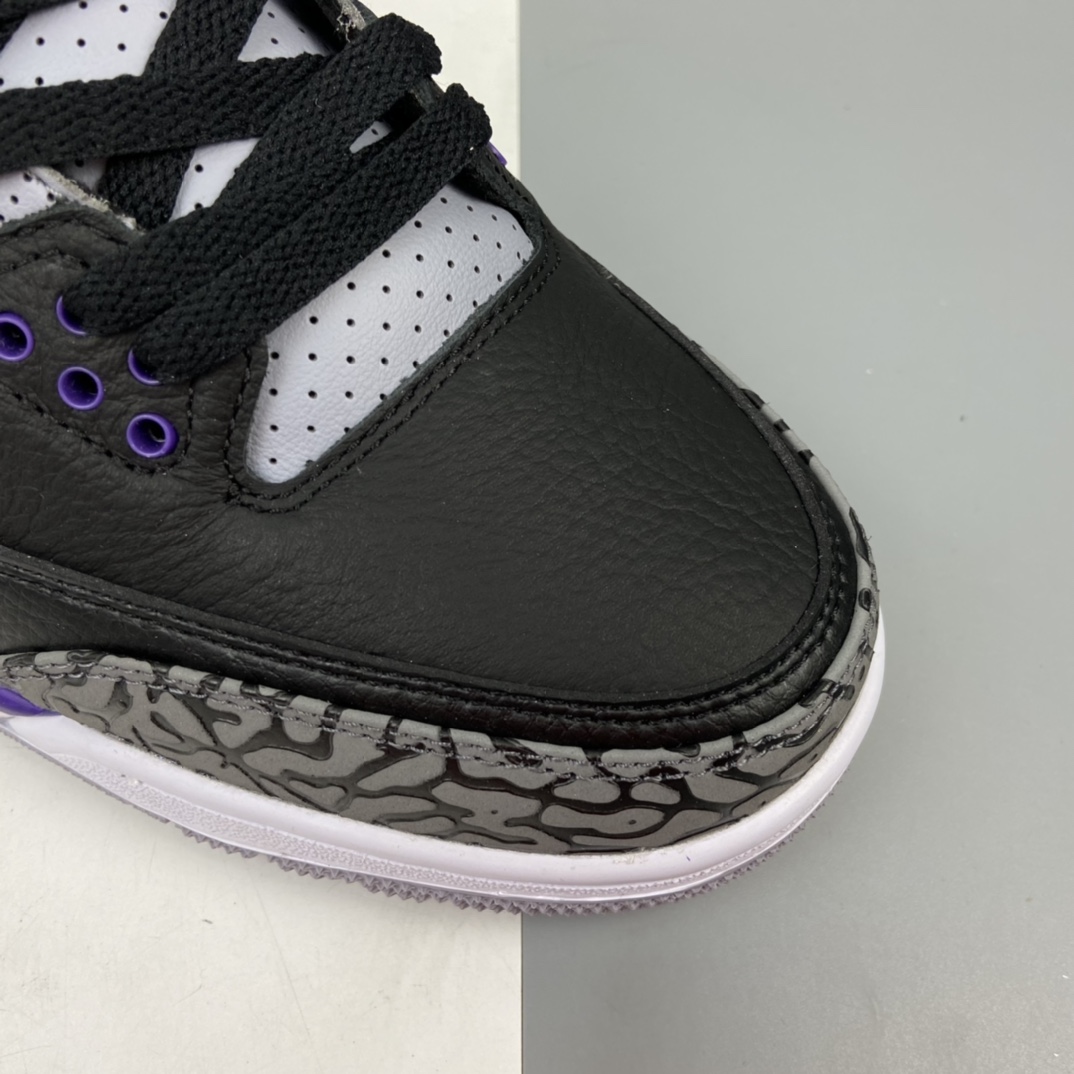 380 Air Jordan 3“Court Purple”AJ3 乔3爆裂黑紫 篮球鞋 CT8532-050