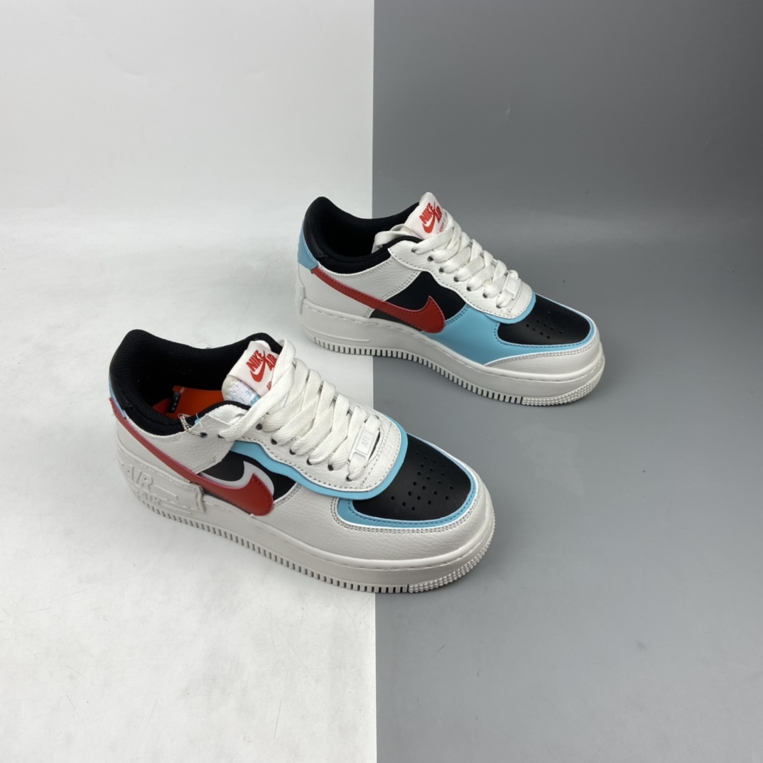 200 Nk Air Force 1 Shadow 空军一号轻量增高低帮百搭板鞋”拼接马卡龙” DA4291-100