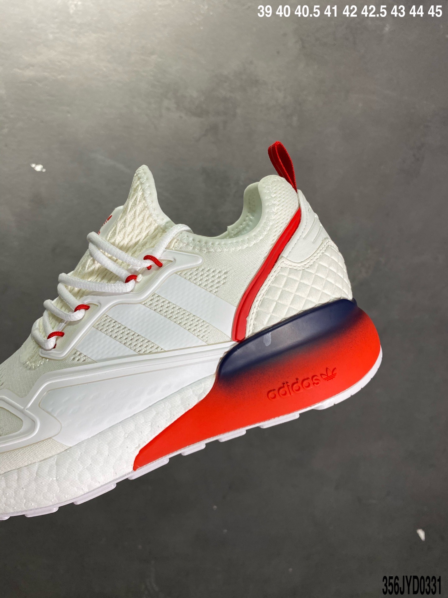 170.缓震跑鞋 易烊千玺同款 Adidas Originals ZX 2K Boost 全新爆米花缓震休闲运动跑鞋FZ3323