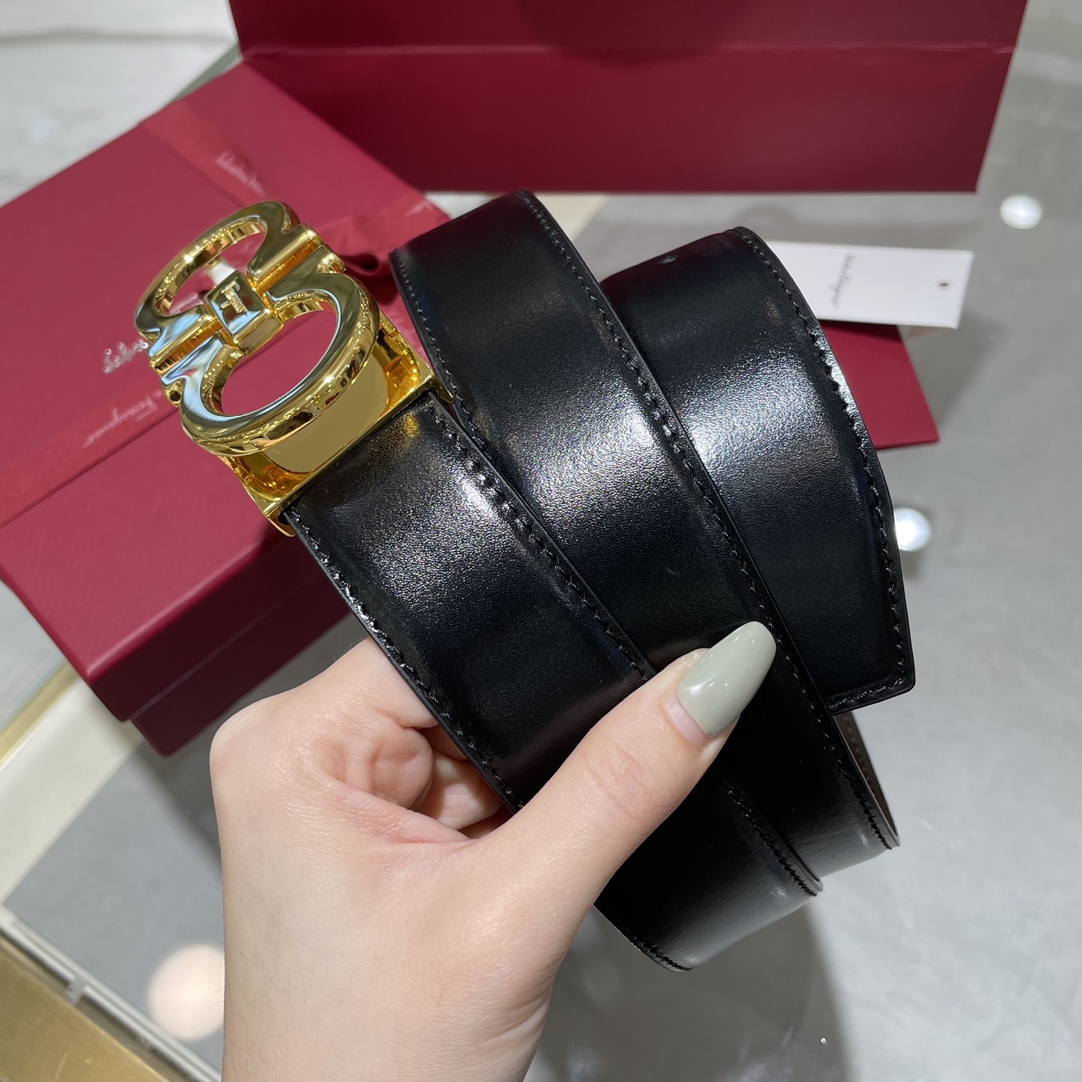[Ferragamo Belts]Ferragamo 3.5cmMen