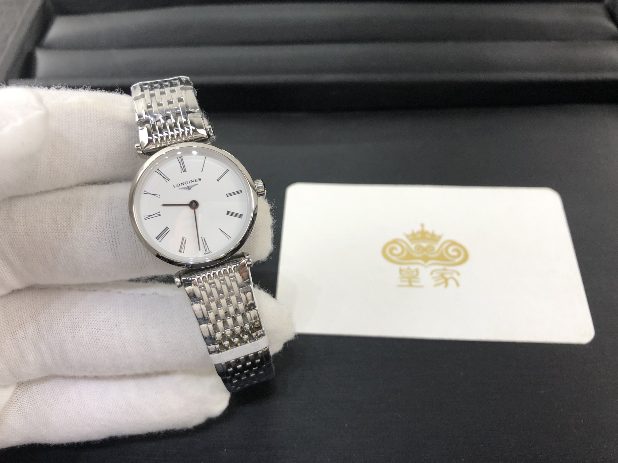 Longines 皇家 浪琴嘉岚系列全白色超薄女表