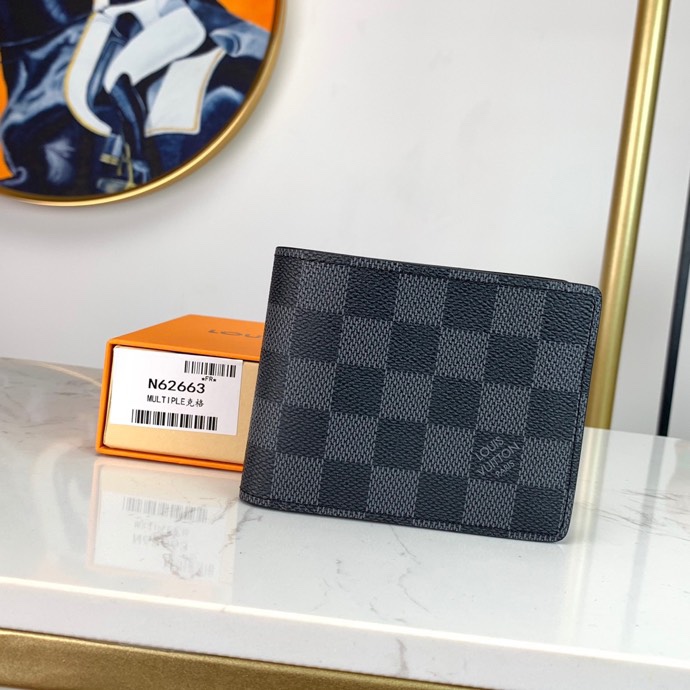 Louis Vuitton 7 Star
 Wallet Black Grid Damier Graphite Canvas Fashion N62663