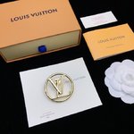 Louis Vuitton Jewelry Brooch 7 Star Quality Designer Replica
 Gold Yellow 925 Silver Brass