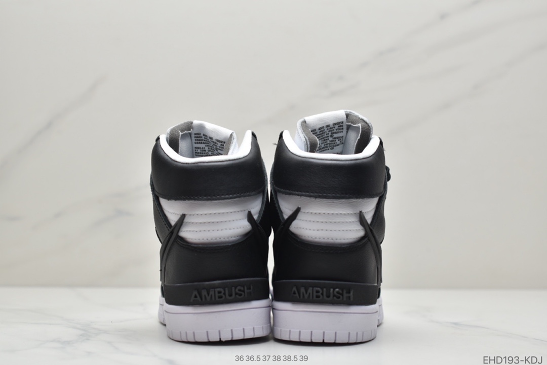 420 AMBUSH xNike SB Dunk High”Black White”扣篮系列高帮CU7544-001