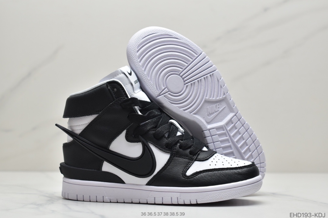 420 AMBUSH xNike SB Dunk High”Black White”扣篮系列高帮CU7544-001