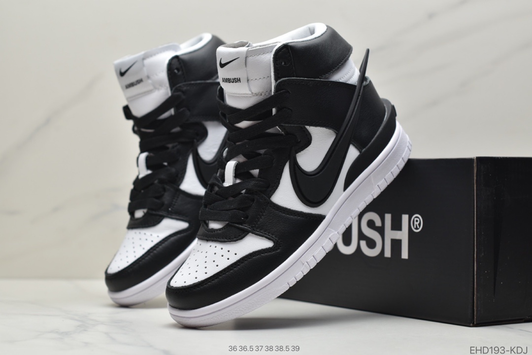 420 AMBUSH xNike SB Dunk High”Black White”扣篮系列高帮CU7544-001