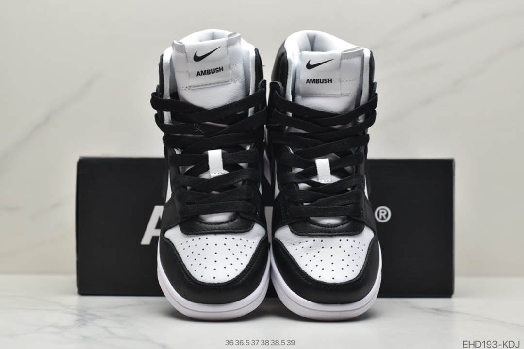 420 AMBUSH xNike SB Dunk High”Black White”扣篮系列高帮CU7544-001