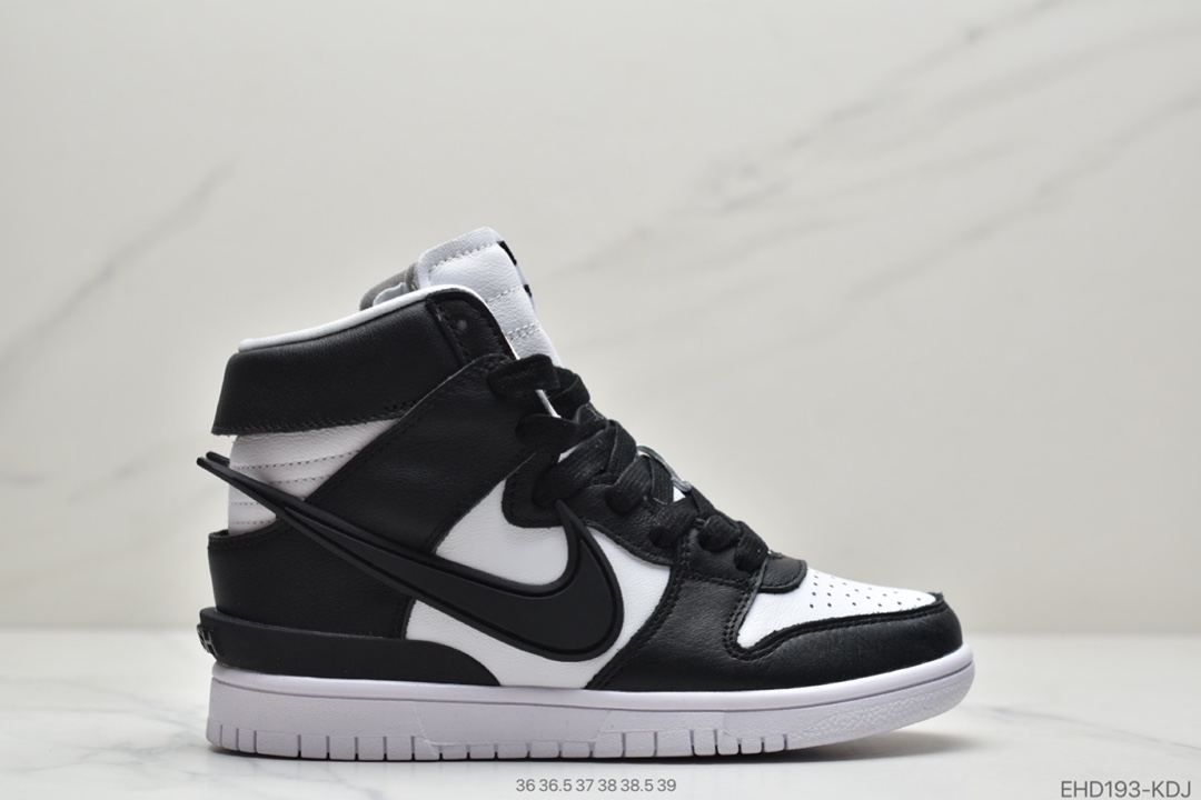 420 AMBUSH xNike SB Dunk High”Black White”扣篮系列高帮CU7544-001