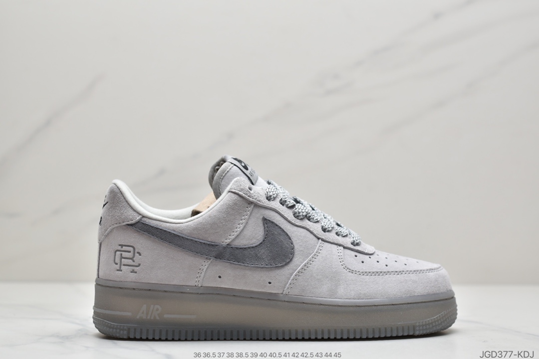 190 耐克Nike Air Force1 Mid x Reigning Champ 空军一号低帮运动休闲板鞋   AA1117-118
