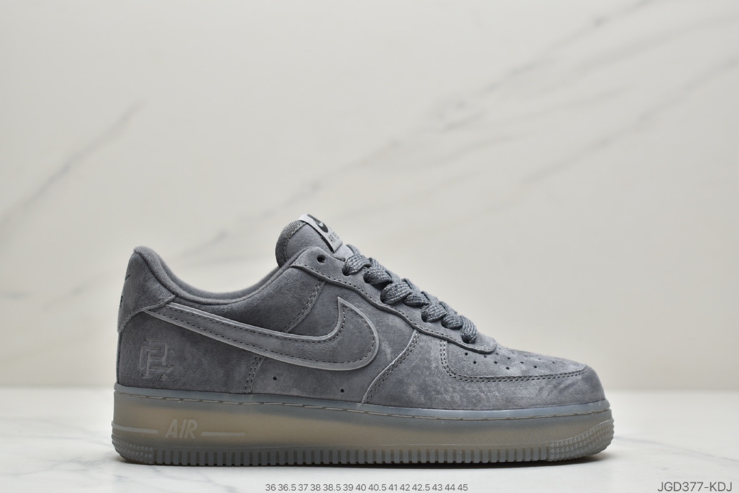 190 耐克Nike Air Force1 Mid x Reigning Champ 空军一号低帮运动休闲板鞋   AA1117-118