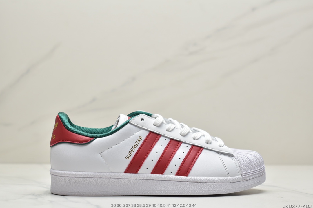 160 阿迪达斯adidas三叶草 Originals Superstar Logo 贝壳头经典百搭休闲运动板鞋D96974