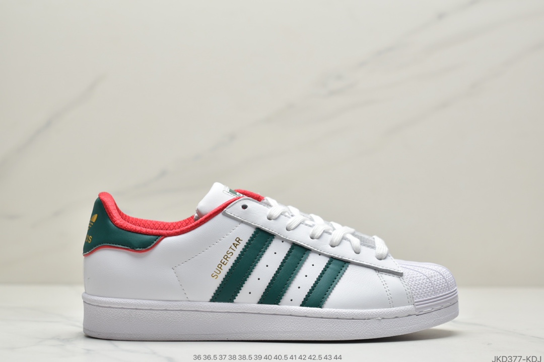 160 阿迪达斯adidas三叶草 Originals Superstar Logo 贝壳头经典百搭休闲运动板鞋D96974