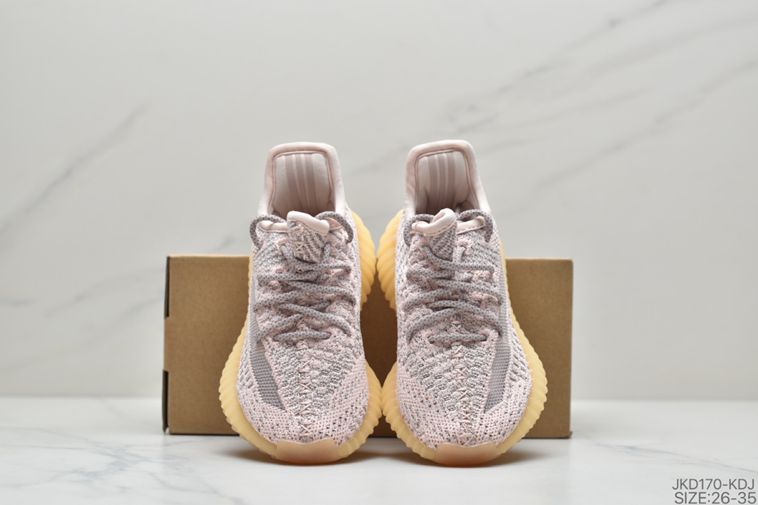 160 童鞋Adidas  阿迪达斯 Yeezy Boost 350V2  椰子爆米花童鞋运动跑鞋