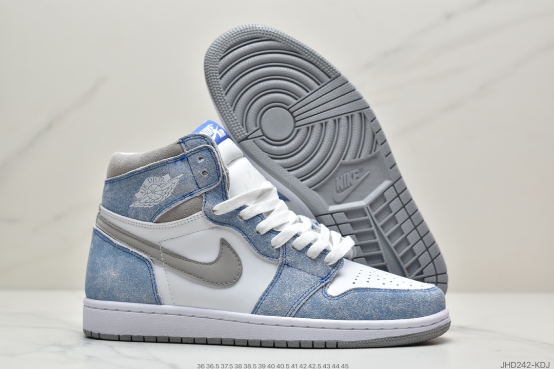 190 耐克/Nike Air Jordan 1 Retro High OG ”Hyper Royal”AJ1代经典复古经典高帮百搭文化篮球鞋“水洗蓝雾霾蓝” 555088-402