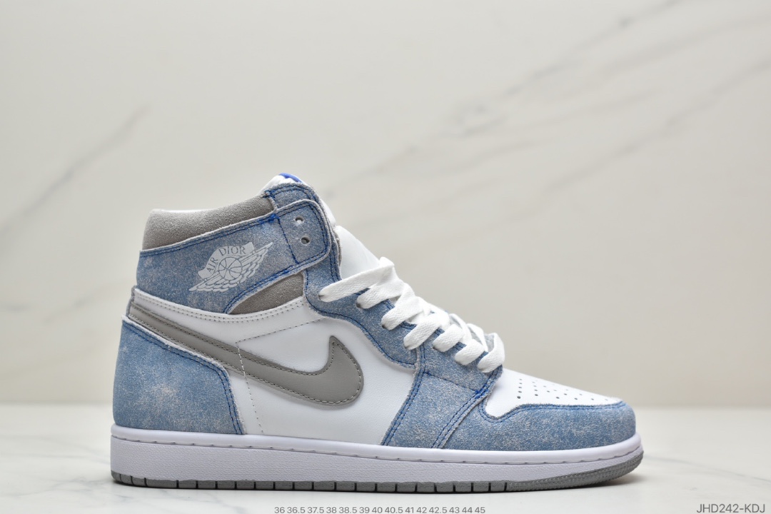 190 耐克/Nike Air Jordan 1 Retro High OG ”Hyper Royal”AJ1代经典复古经典高帮百搭文化篮球鞋“水洗蓝雾霾蓝” 555088-402