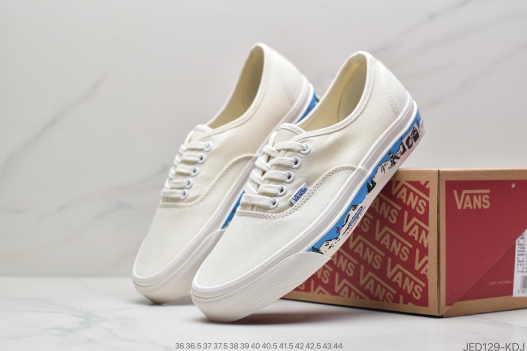 150  万斯Vans Authentic 44 DX 万斯 牛奶白麂皮 黑白 低帮硫化帆布鞋板鞋