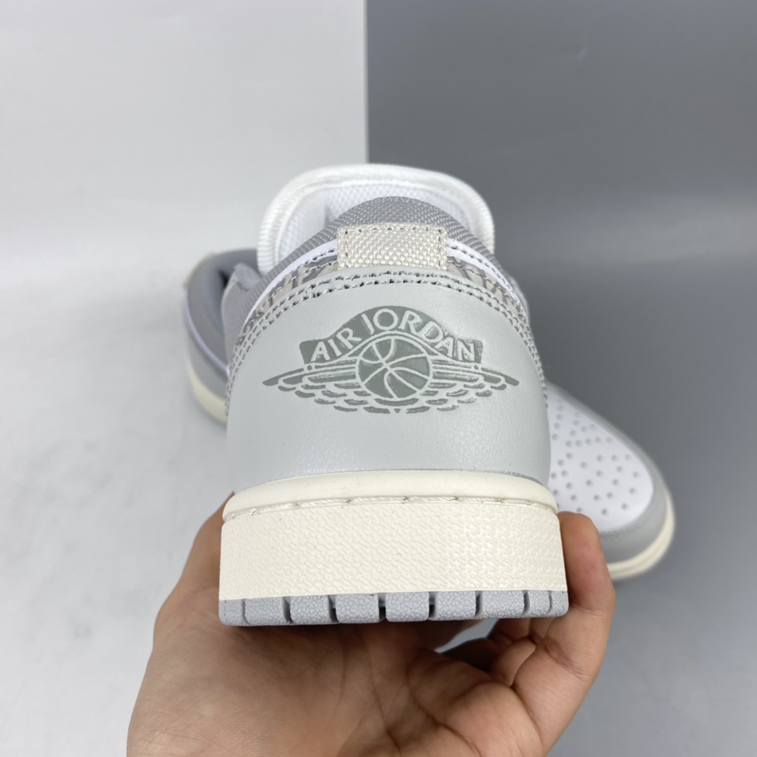 200 Air Jordan 1 Low Prm ”Elephant Print” AJ1 乔1低帮 白灰爆裂纹 DH4269-100