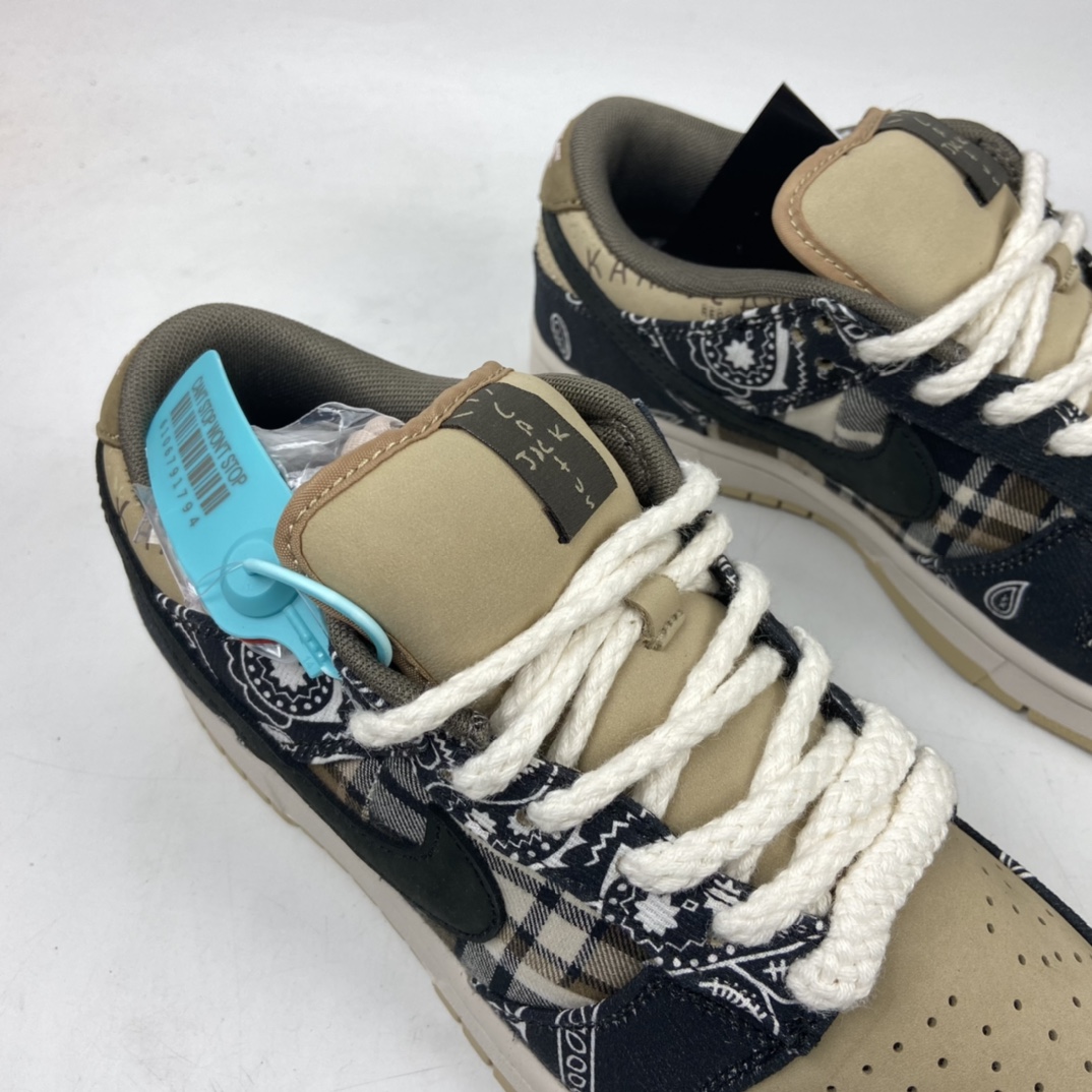360 说唱歌手·斯科特再度联乘Travis Scott x Nike SB Dunk Low”Jackboys”扣篮系列低帮经典百搭休闲运动板鞋“TS联名腰果花白土黄” CT5053-001