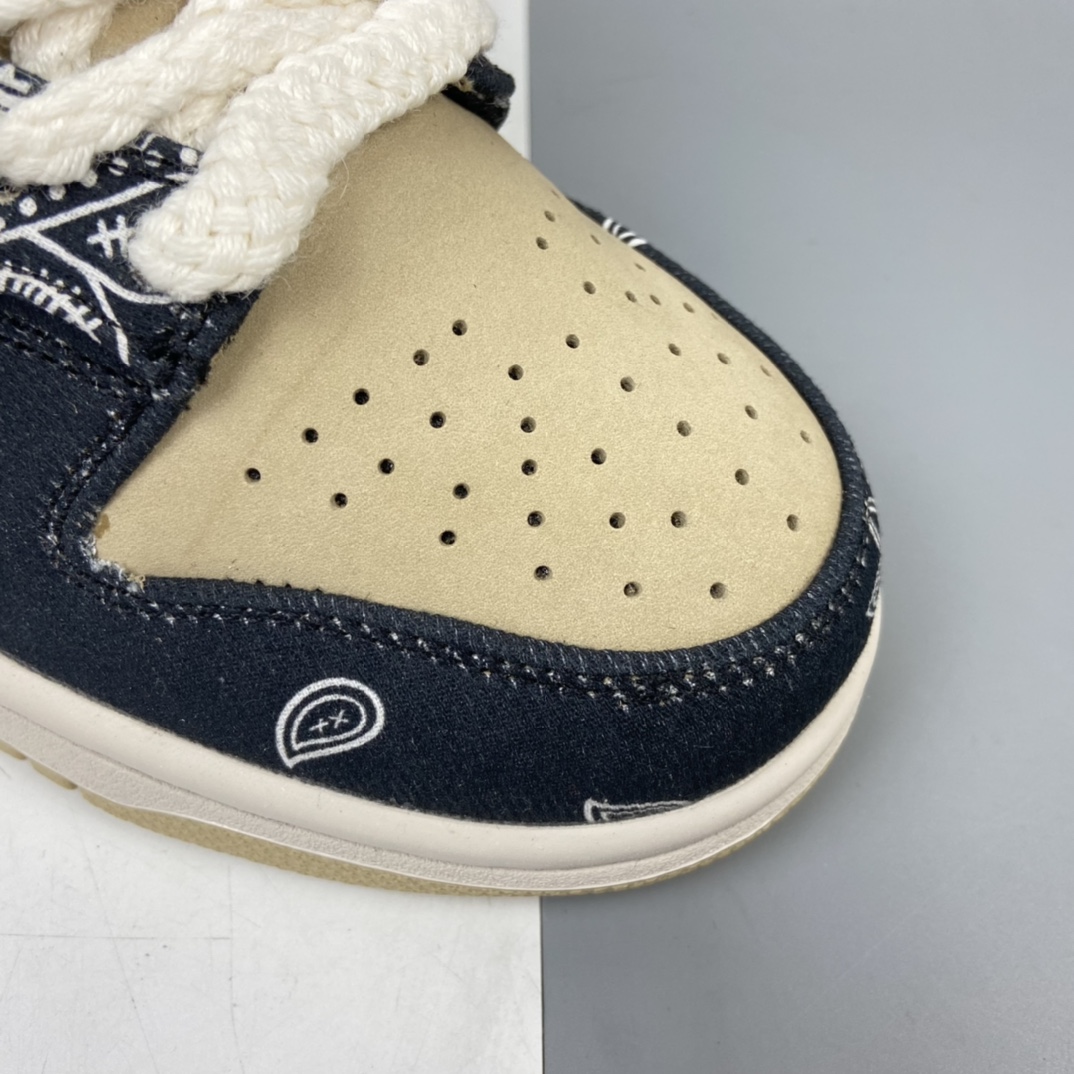 360 说唱歌手·斯科特再度联乘Travis Scott x Nike SB Dunk Low”Jackboys”扣篮系列低帮经典百搭休闲运动板鞋“TS联名腰果花白土黄” CT5053-001