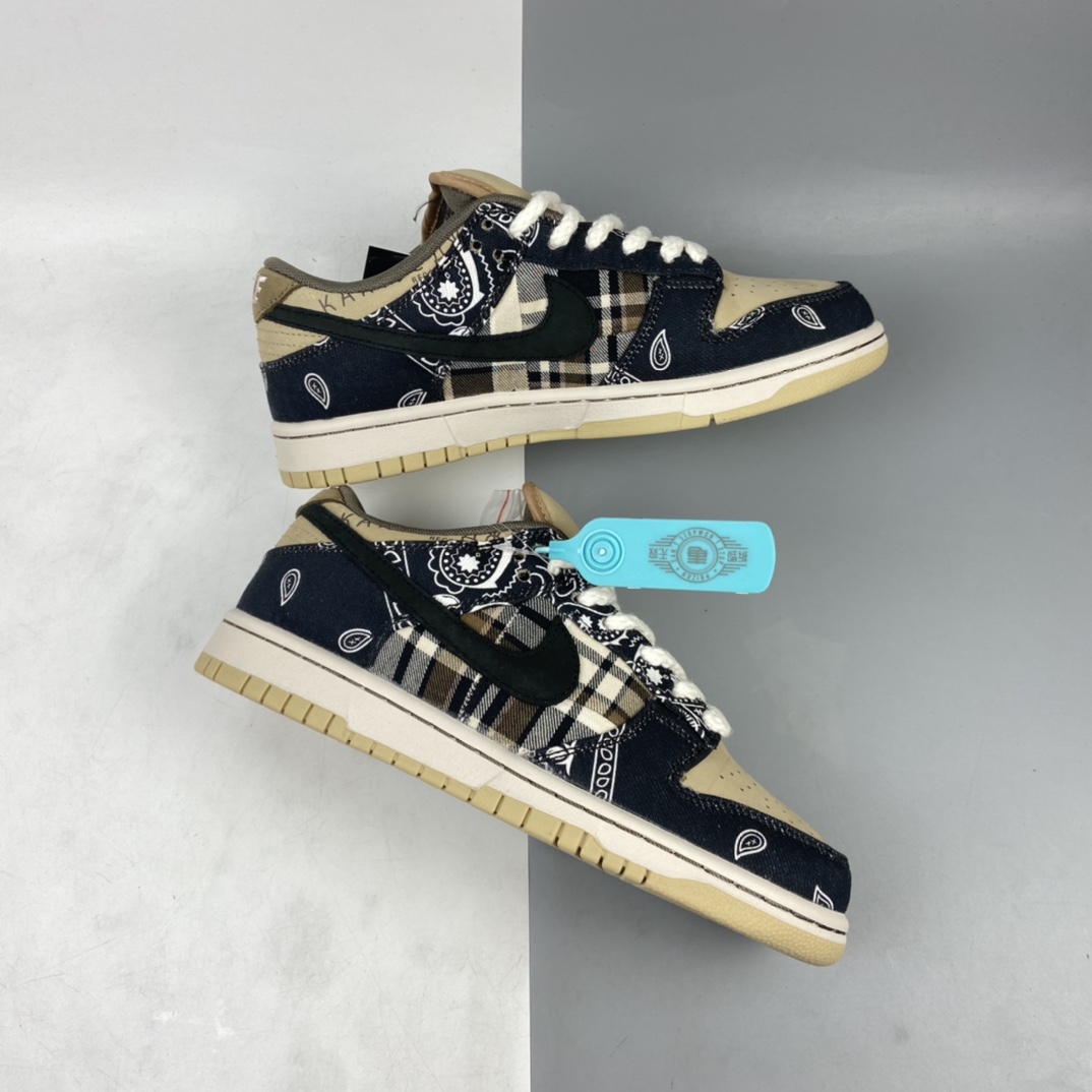 360 说唱歌手·斯科特再度联乘Travis Scott x Nike SB Dunk Low”Jackboys”扣篮系列低帮经典百搭休闲运动板鞋“TS联名腰果花白土黄” CT5053-001
