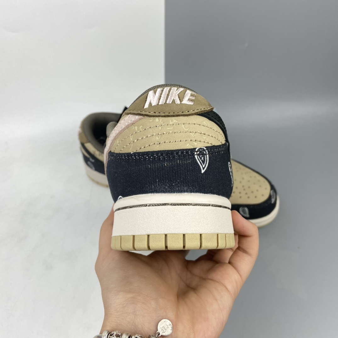 360 说唱歌手·斯科特再度联乘Travis Scott x Nike SB Dunk Low”Jackboys”扣篮系列低帮经典百搭休闲运动板鞋“TS联名腰果花白土黄” CT5053-001