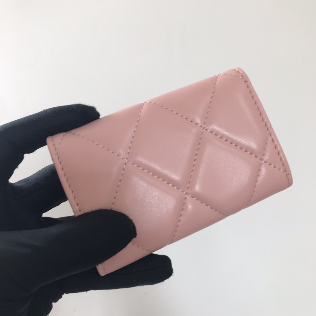 Chanel 升级版大格子盖头卡包 款号Ap3759