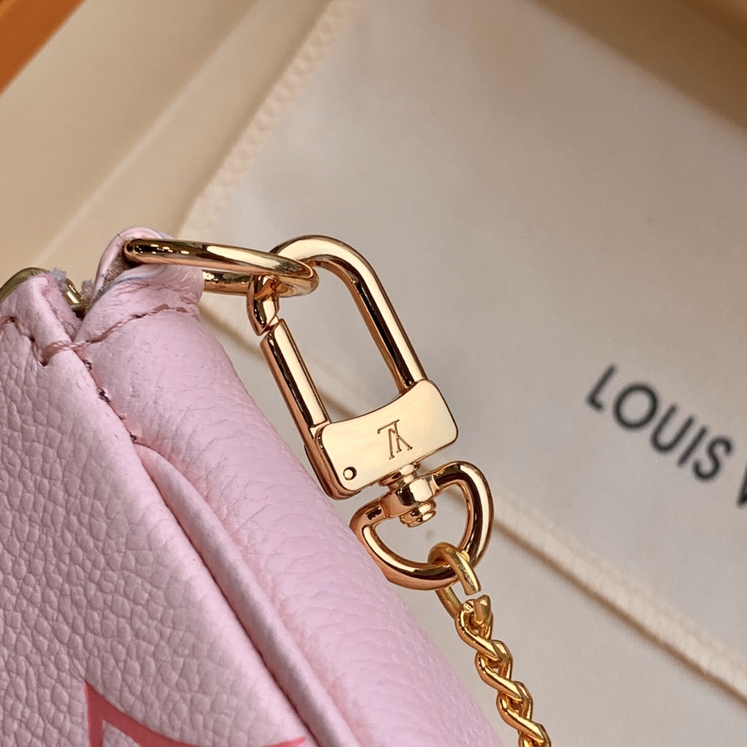 Louis Vuitton LV Mini Pochette Accessoires 手拿包 M80501腮红粉
