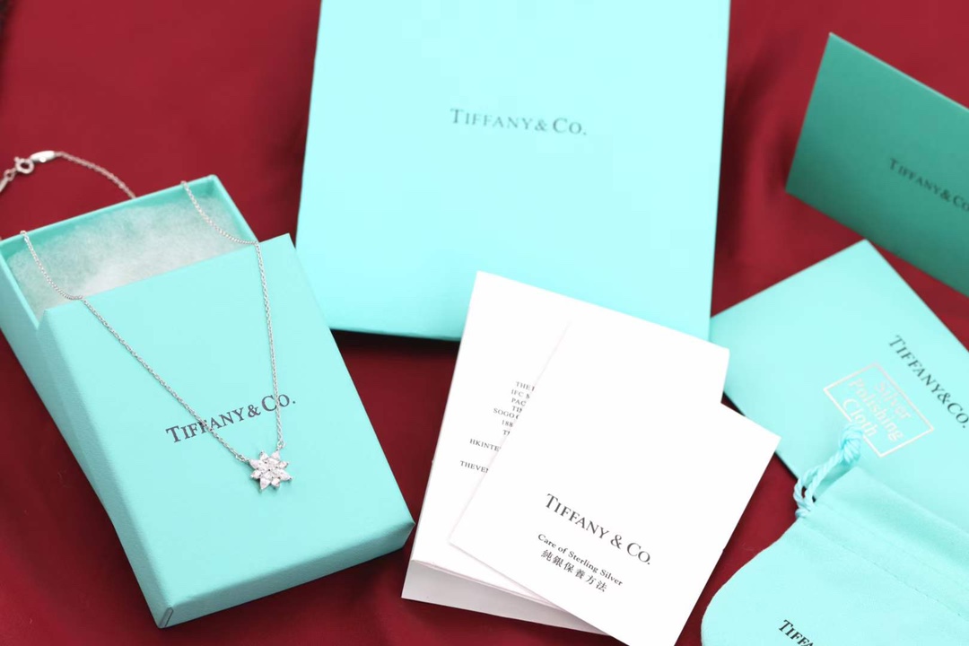 Tiffany & Co. Tiffany&Co. 四叶草花型锁骨项链 纯银