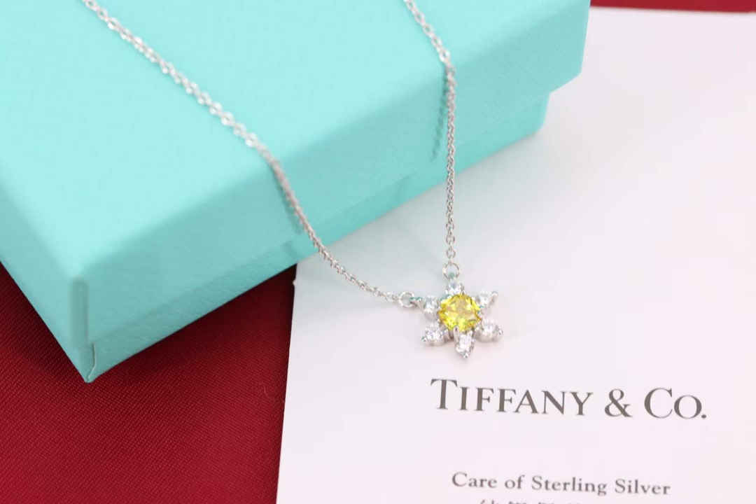 Tiffany & Co. Tiffany&Co. 黄钻花型锁骨项链