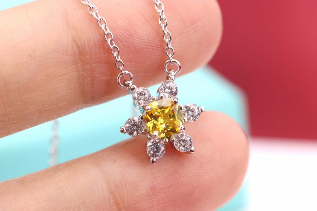 Tiffany & Co. Tiffany&Co. 黄钻花型锁骨项链