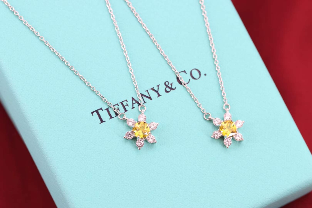 Tiffany & Co. Tiffany&Co. 黄钻花型锁骨项链