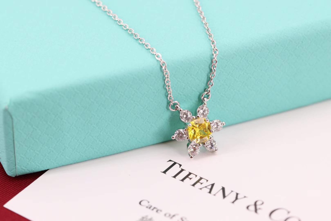 Tiffany & Co. Tiffany&Co. 黄钻花型锁骨项链