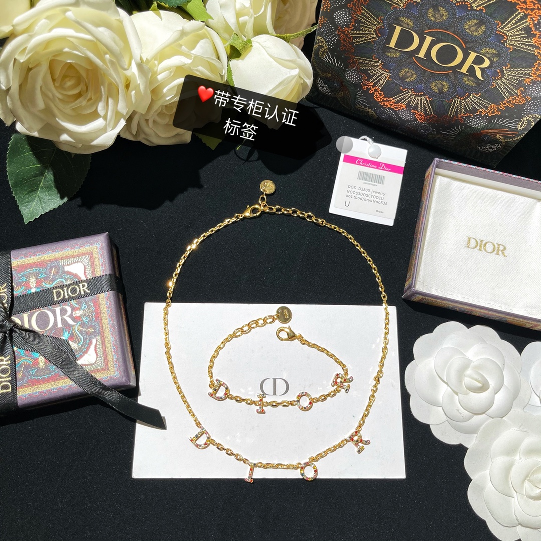 Dior Jewelry Bracelet Necklaces & Pendants AAA+ Replica
 Yellow Brass