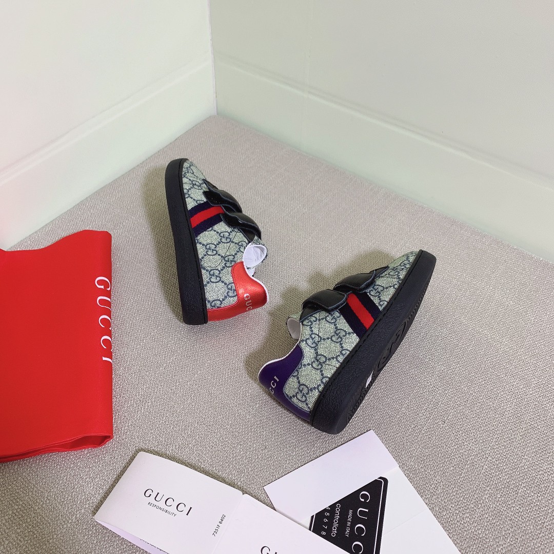 Perfect
 Gucci AAA
 Kids Shoes Kids Calfskin Cowhide Rubber Sheepskin