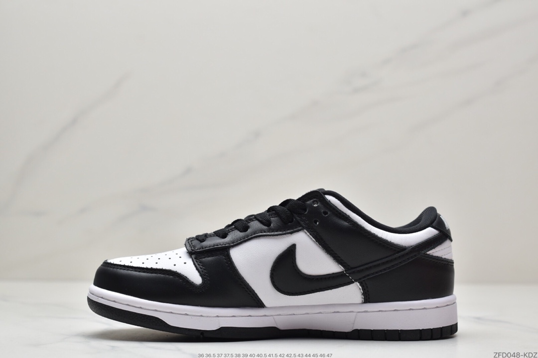 280  耐克 Nike Dunk Low“Black” “黑白熊猫”扣篮系列低帮休闲运动滑板板鞋DD1503-101