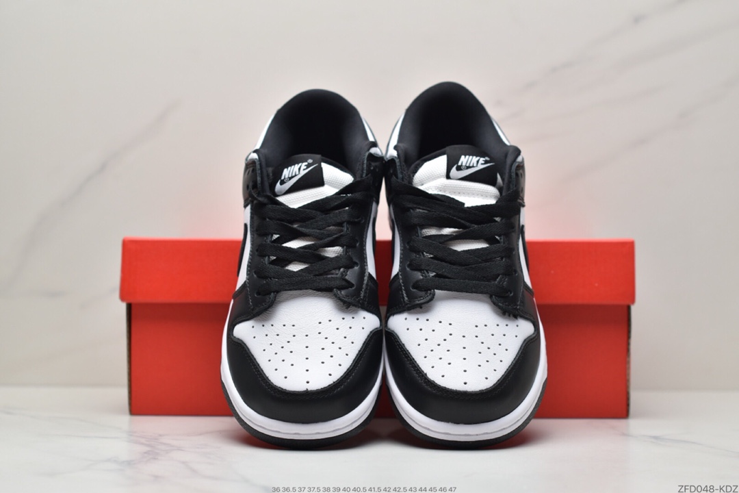 280  耐克 Nike Dunk Low“Black” “黑白熊猫”扣篮系列低帮休闲运动滑板板鞋DD1503-101