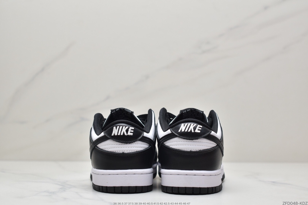 280  耐克 Nike Dunk Low“Black” “黑白熊猫”扣篮系列低帮休闲运动滑板板鞋DD1503-101