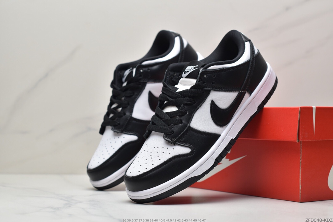 280  耐克 Nike Dunk Low“Black” “黑白熊猫”扣篮系列低帮休闲运动滑板板鞋DD1503-101