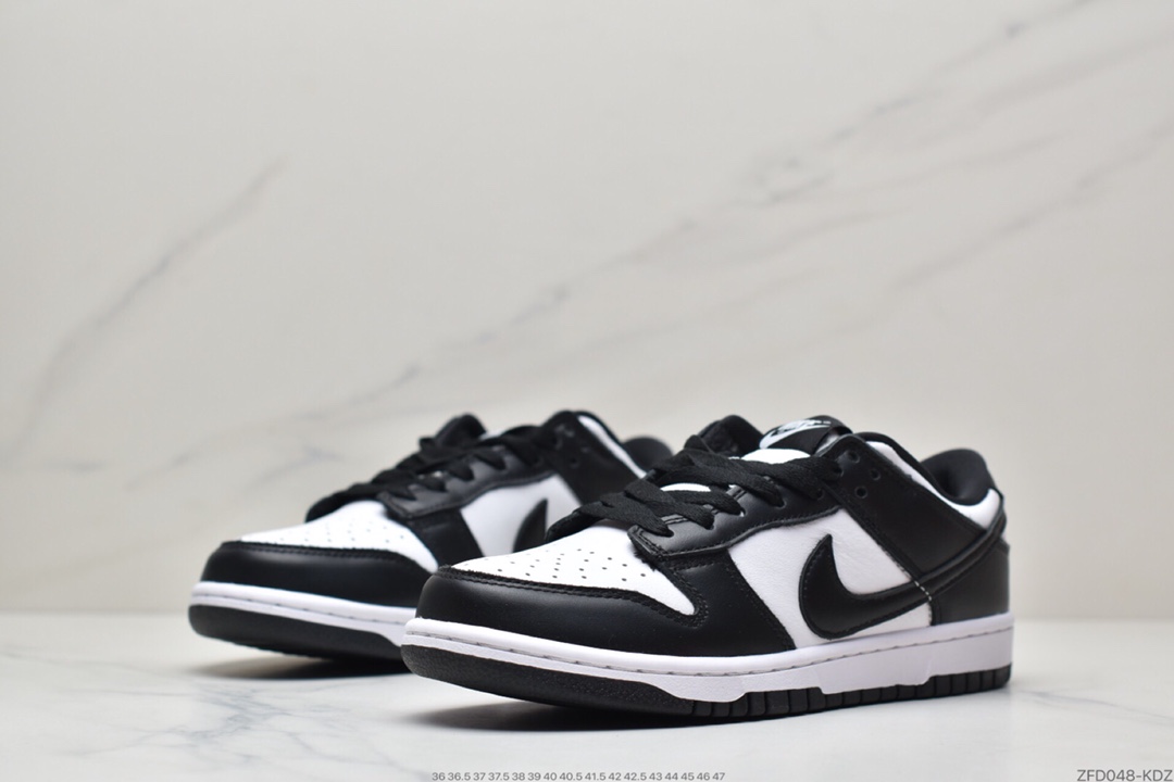280  耐克 Nike Dunk Low“Black” “黑白熊猫”扣篮系列低帮休闲运动滑板板鞋DD1503-101