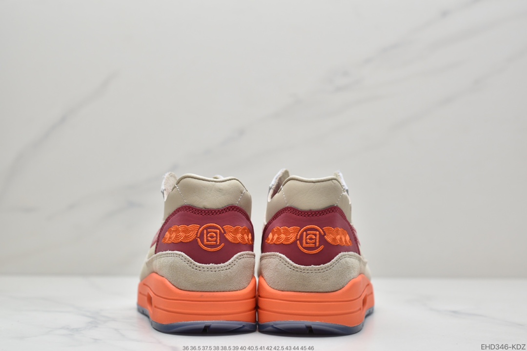 400 CLOT x Nike Air Max 1”K.O.D.”初代复古气垫百搭休闲运动慢跑鞋“死亡之吻2021复刻版”  DD1870-100