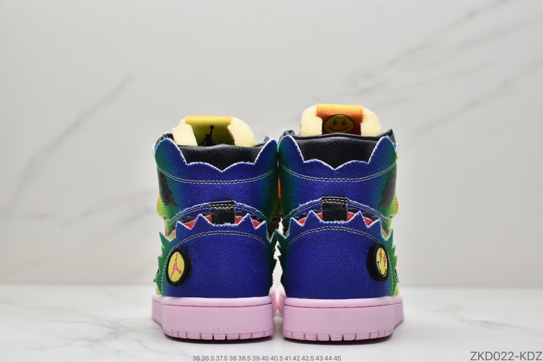 270  J Balvin x Air Jordan 1 High OG彩虹扎染 DC3481-900
