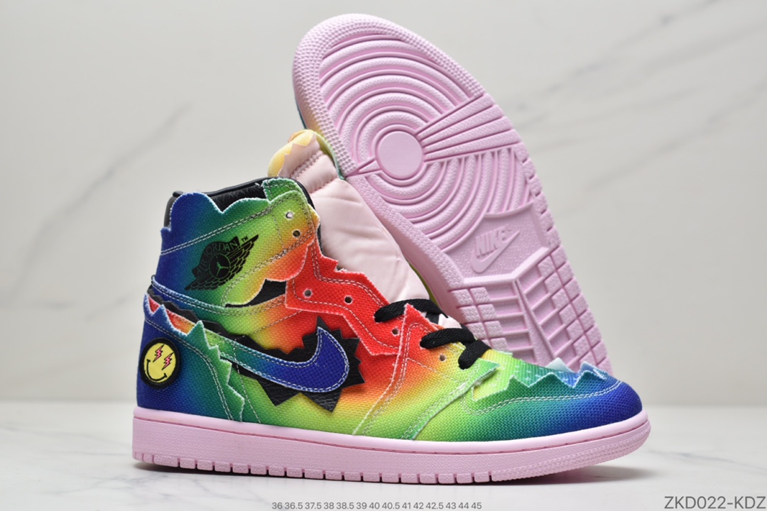 270  J Balvin x Air Jordan 1 High OG彩虹扎染 DC3481-900