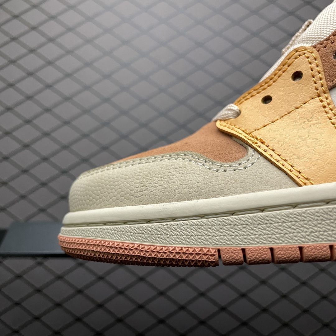 260 Air Jordan 1 Mid  ” Apricot Orange ” 杏橙 AJ1乔1中帮文化篮球鞋 DH4270-800